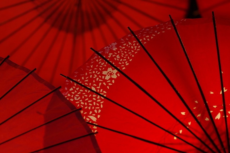 传统,纯净,照明设备,边框,设备用品,伞,纪念品,日本,装饰品,红色
