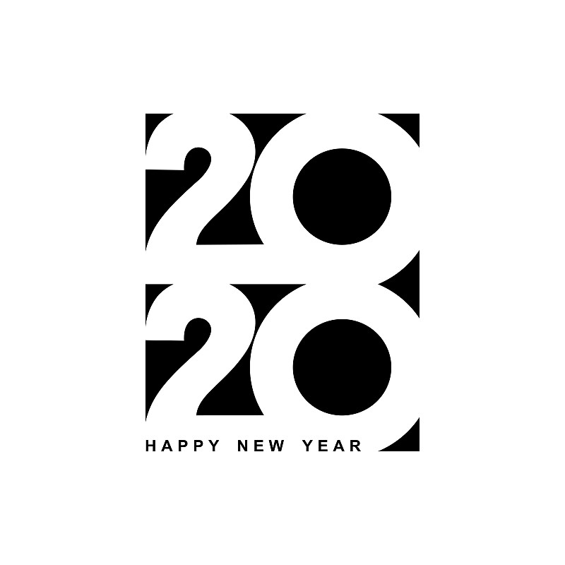 2020,贺卡,新年前夕,模板,绘画插图,小册子,羽绒被,矢量,白色背景,设计