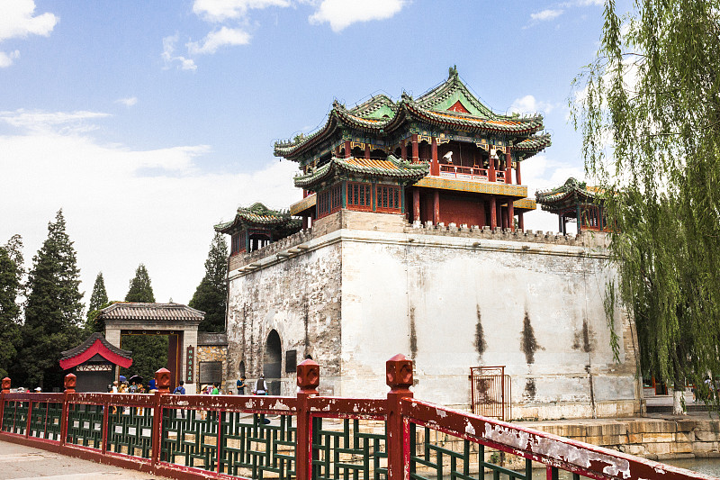 北京,颐和园,文昌,塔,国际著名景点,世界遗产,云,著名景点,风格,古代史