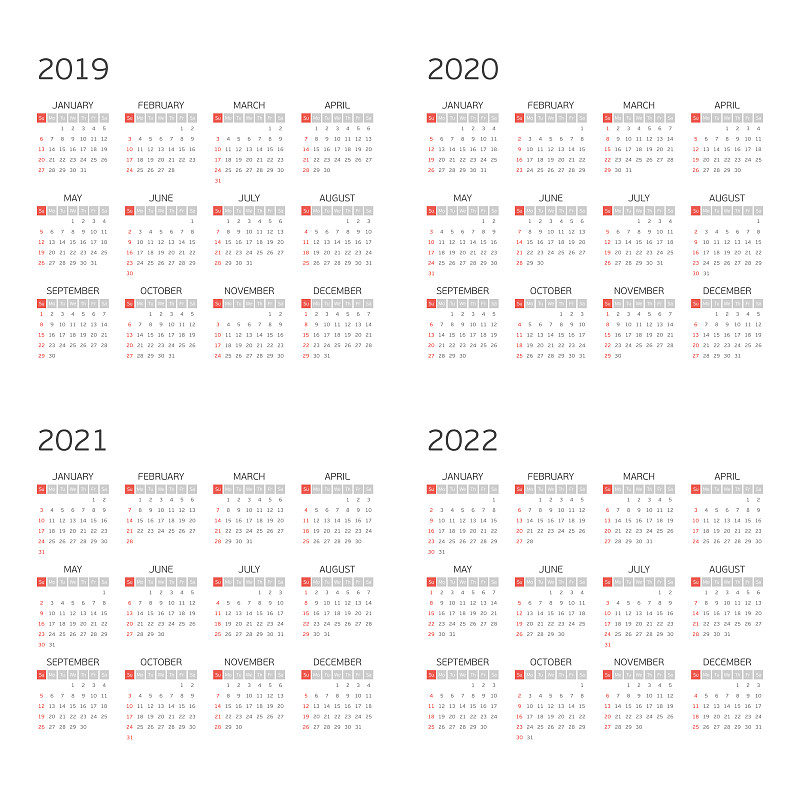 日历,2020,2019,矢量,2021,商务,事件,月,一月,环境