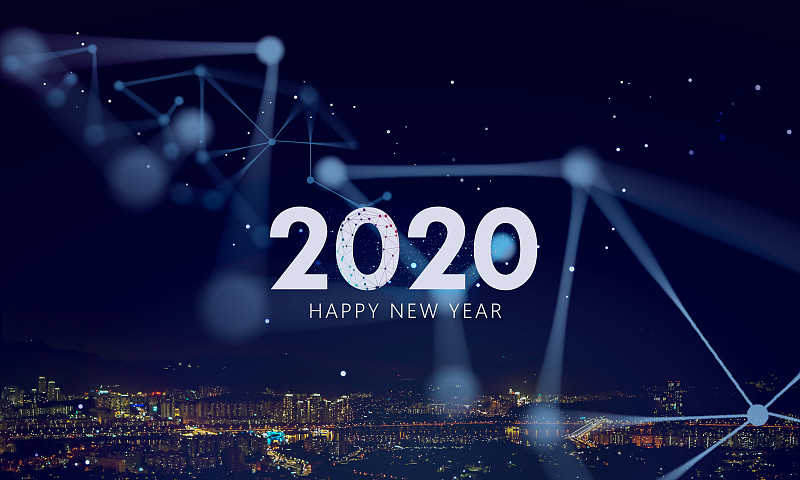 2020,新年前夕,背景,球体,有序,运动,技术,新年,魅力,点连成线