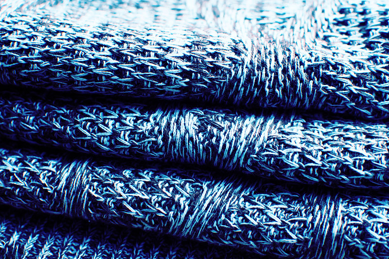 毛衣,纹理效果,电缆,式样,机织织物,蓝色,简单,热,2020,平视角