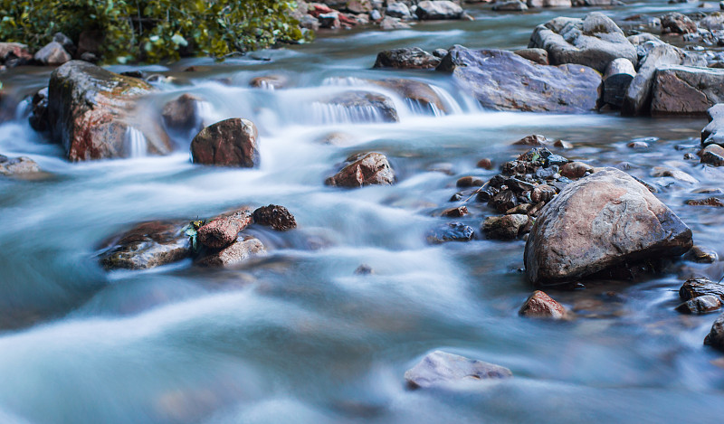 河流,自然,山,迅速,石头,岩石,小的,概念,狂怒的,跑