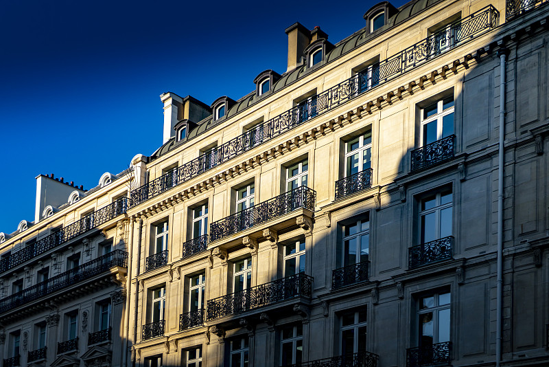 公寓,2019,巴黎,法国,黄昏,古典式,阴影,户外,建筑,晴朗