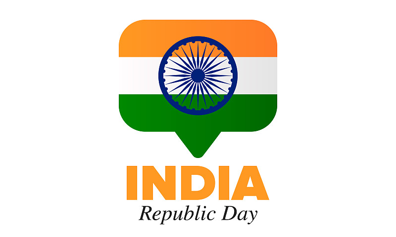 共和国日,一月,印度,幸福,矢量,国内著名景点,背景,节日,绘画插图