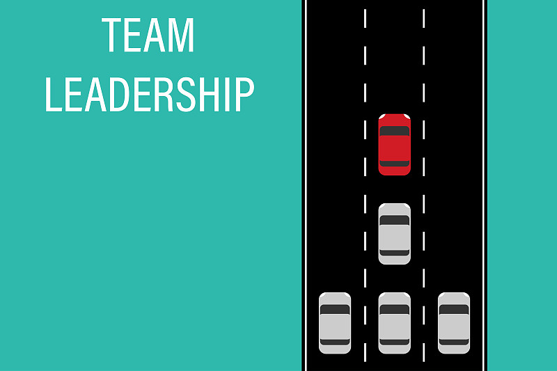 领导能力,概念,矢量,路,团队,体育团队,云景,背景分离,汽车,云