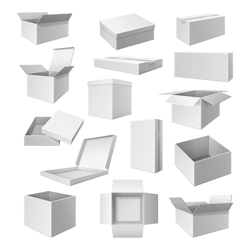 白色,货物集装箱,盒子,有序,模板,立方体形状,贮藏室,三维图形,比萨饼,海上运输