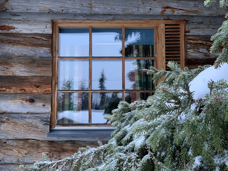 木制,房屋,雪,窗户,杉树,自然美,几乎,气候,部分,木隔板