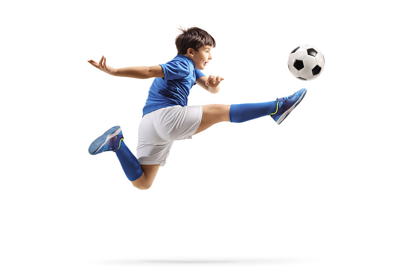 足球,男孩,运动衫,活力,儿童足球,运动,背景分离,球,热情,一个人
