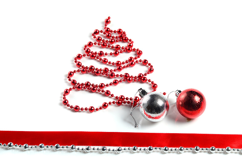 球体,圣诞树,圣诞装饰,装饰品,白色背景,传统,贺卡,圣诞装饰物,装饰物,背景