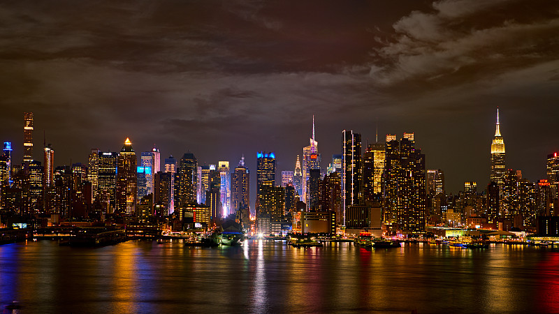 曼哈顿,闪亮的,曼哈顿中心,时代广场,42街,国际著名景点,商务,城市生活,旅途,纽约