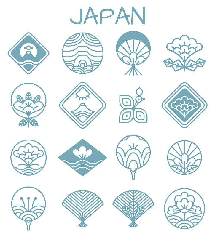 日本,符号,式样,奇异的,传统,几何形状,背景分离,品牌名称,波浪,绘画插图