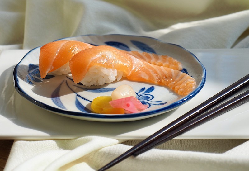 三文鱼,传统,寿司,食品,日本,韩国食物,日本食品,米,东方食品,餐具