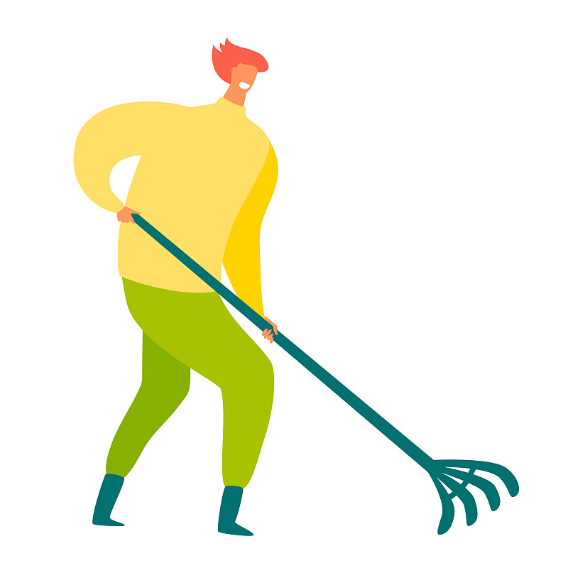 Man,with,rake,plants,plant,vector,illustration.,Gardering,man.,Volunteers,taking,сare,about,planet,ecology.,Saving,planet,,plant,a,tree.,Nature,protection,,ecology,support,concept.,Isolated,on,white