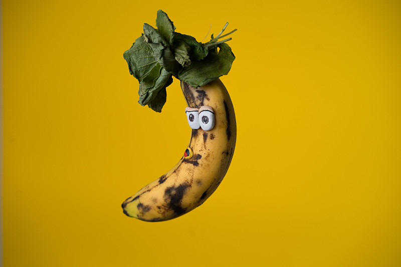 假笑,香蕉,农业,一个物体,农场,想法,人的眼睛,水果,三维图形,奇异的