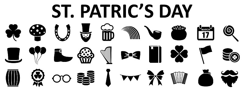 St,Patrick,Day,set,icons,–,stock,vector