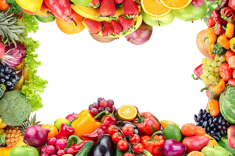 水果,蔬菜,清新,抽象拼贴画,背景分离,边框,摩尔多瓦共和国,熟的,沙拉