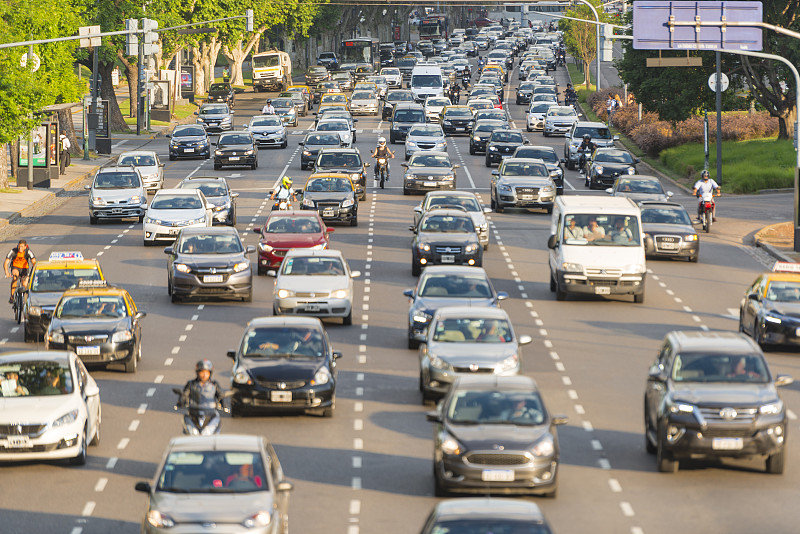 交通,布宜诺斯艾利斯,夜晚,城市生活,汽车,交通方式,现代,阿根廷,户外,高峰时间