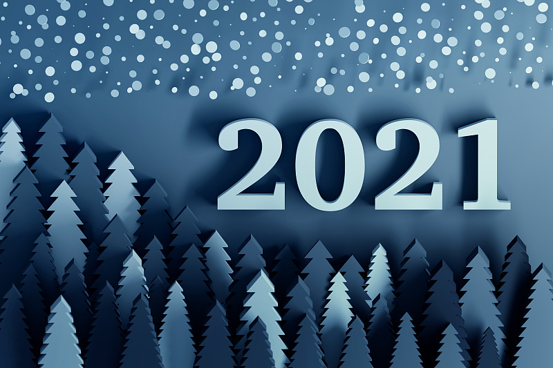 贺卡,新年前夕,蓝色,2021,简单,立陶宛共和国,请柬,事件,彩色背景,华贵