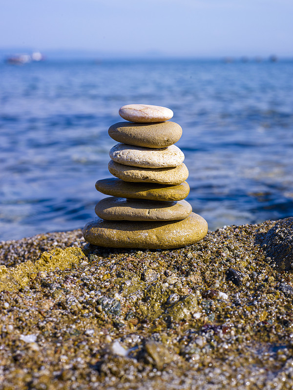 平衡,石材,海滩,圆石,金字塔形,土耳其,垒起,禅宗,堆,想法