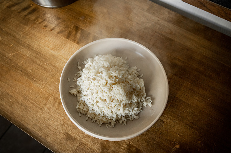 米,盘子,印度香米,法国,东方食品,煮食,白米,开胃板,木制,厨房
