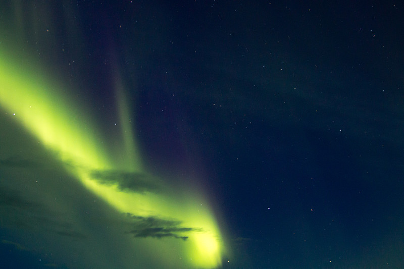 极光,北极光,绿色,冰岛国,摄像机拍摄角度,大特写,暗色,黄昏,色彩鲜艳,杆