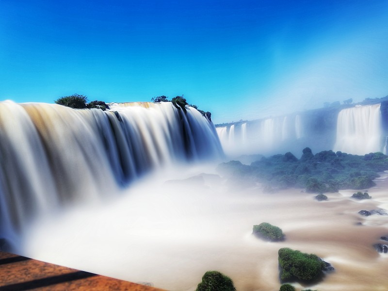 瀑布,清新,环境,自然神力,著名景点,自然美,春天,流水,河流,巴西