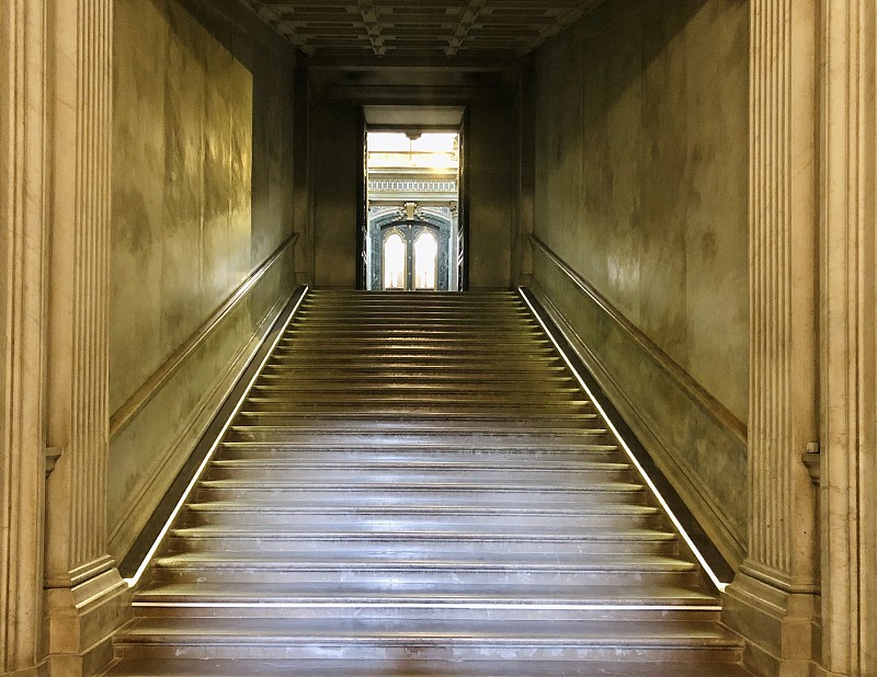 楼梯,暗色,法国,视点,长的,地板,地铁,门厅,土穴,建筑