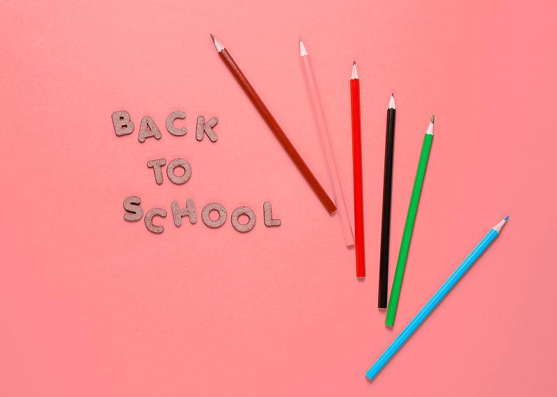 铅笔,学校,重返校园,文字,时间,抽陀螺,视角,粉色背景,商务,空的