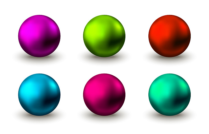 球体,红色,粉色,紫色,绿色,蓝色,闪亮的,背景分离,芦荟,樱桃