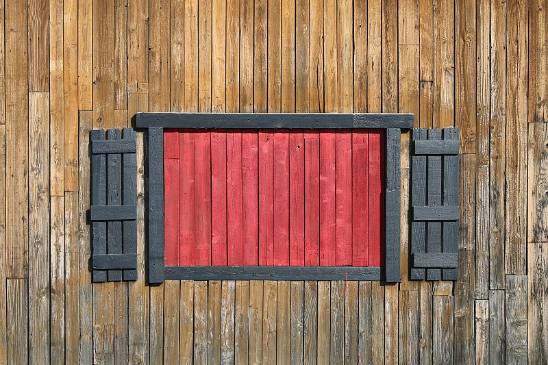 农场,百叶窗,红色,谷仓,用栅木板阻断,探险家,砖,边框,木材,复古风格