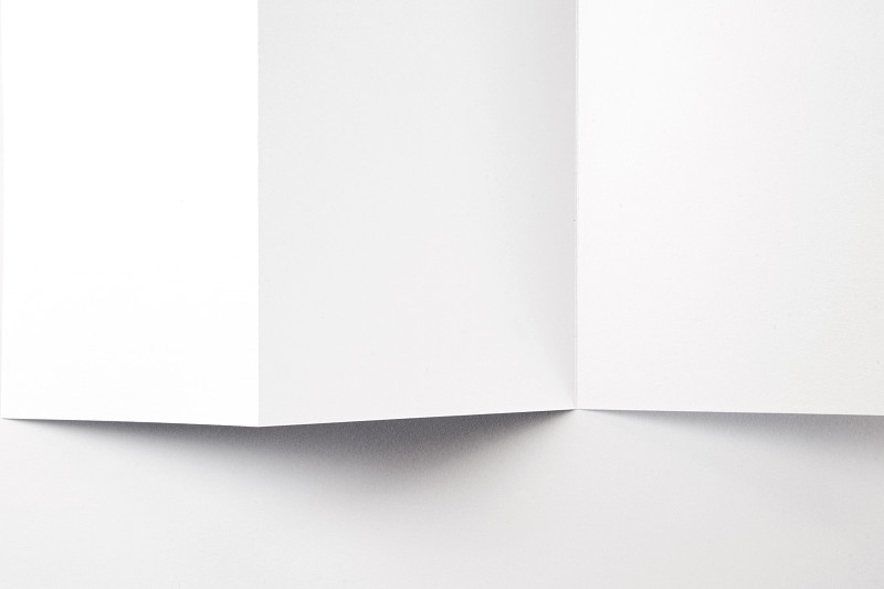 白色,折叠的,传单,小册子,空白的,特写,模板,电子收费系统,分离着色,设计