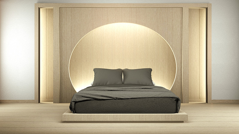 三维图形,圆形,日本,极简构图,光,墙,卧室,平和,设计,装饰