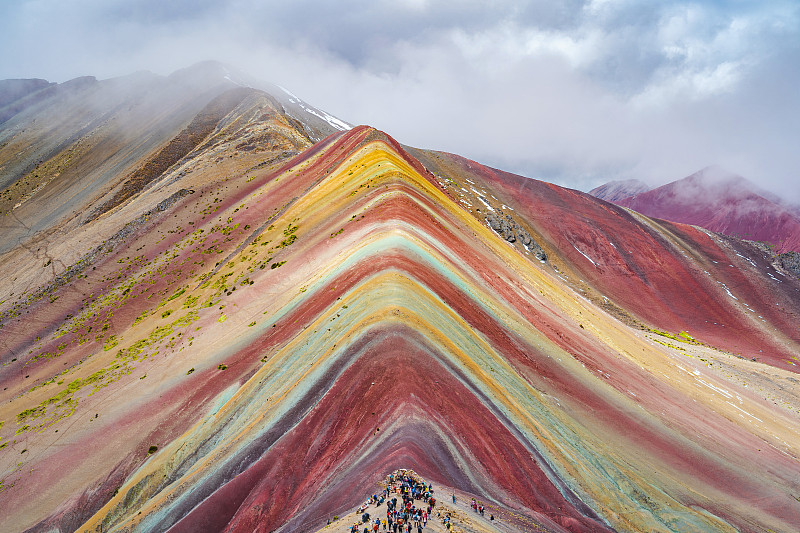 库斯科地区,秘鲁,彩虹,山,科迪勒拉,特拉华