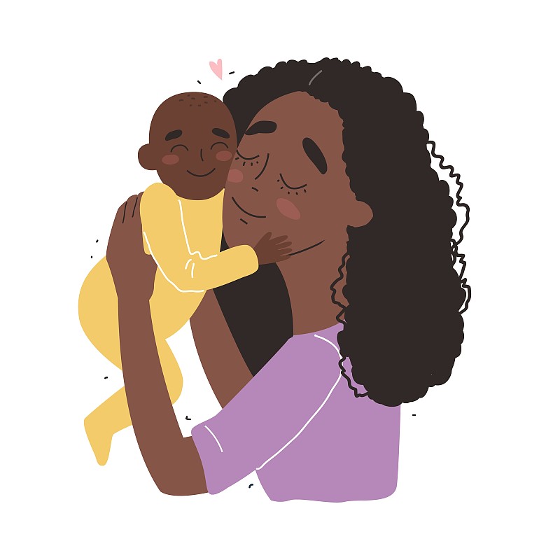 母亲节,婴儿,黑色,贺卡,母亲,非洲人,抱