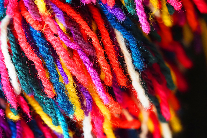 纺织,多色的,背景,羊毛,编织,收集,切断
