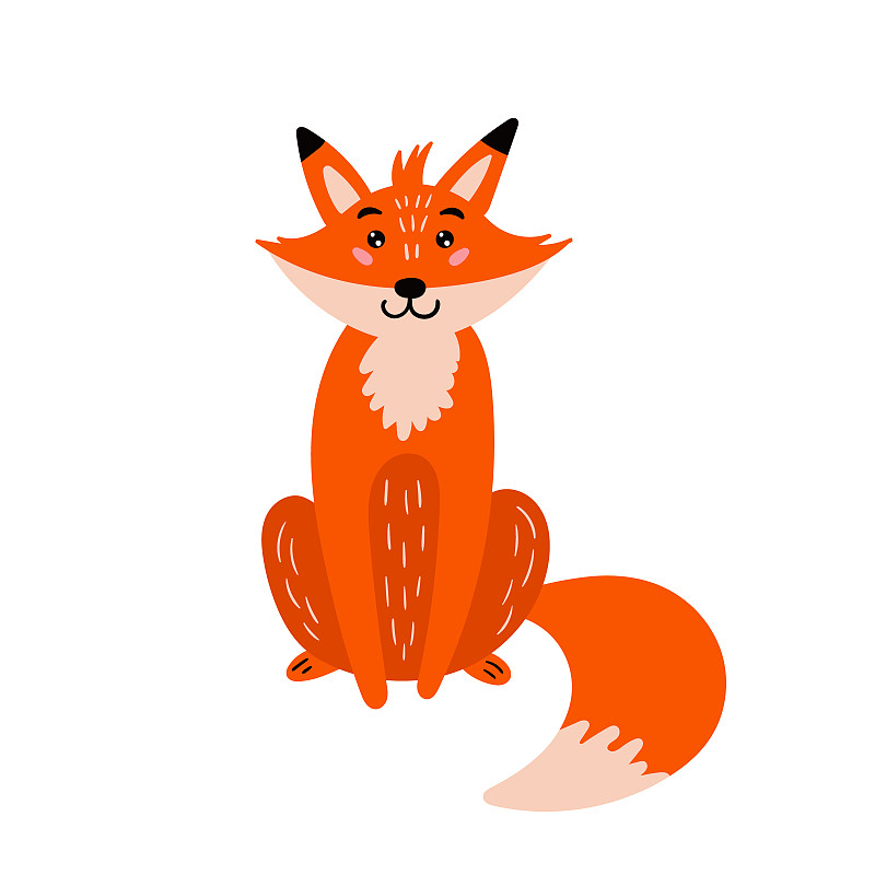 可爱的,红狐