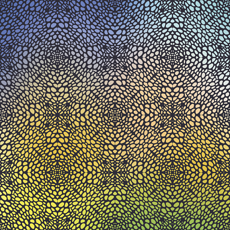 水滴,四方连续纹样,多色的,高雅,40-80年代风格复兴