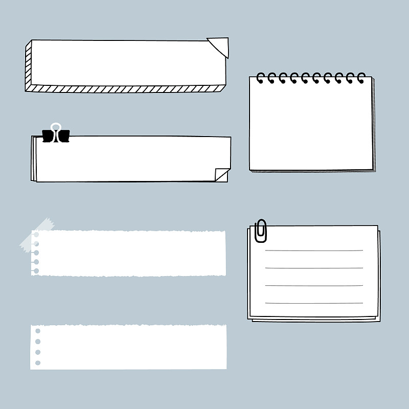 空白的,盒子,模板,纸,边框,笔记本,对话气泡框,粘的,说话,演讲
