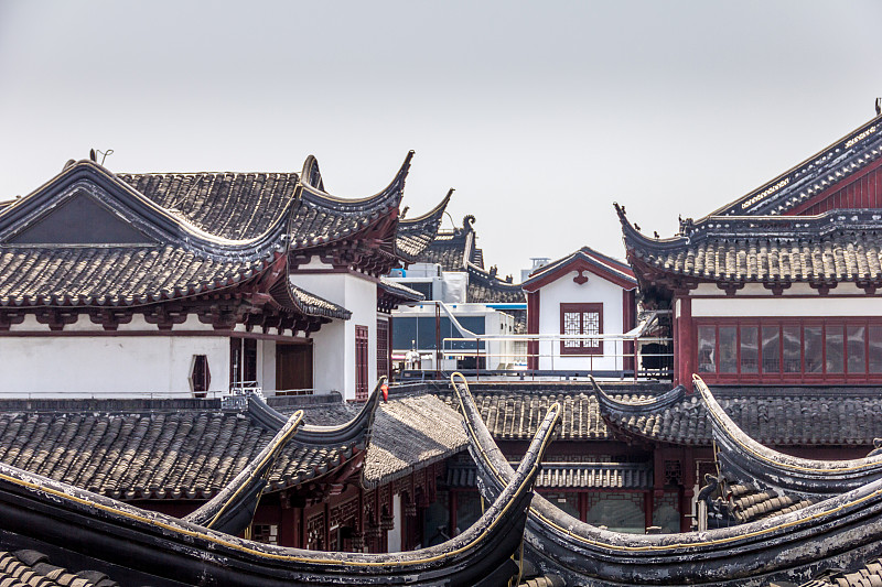 传统,建筑,上海,广场,远距离,著名景点,窗户,东亚,屋顶,城市