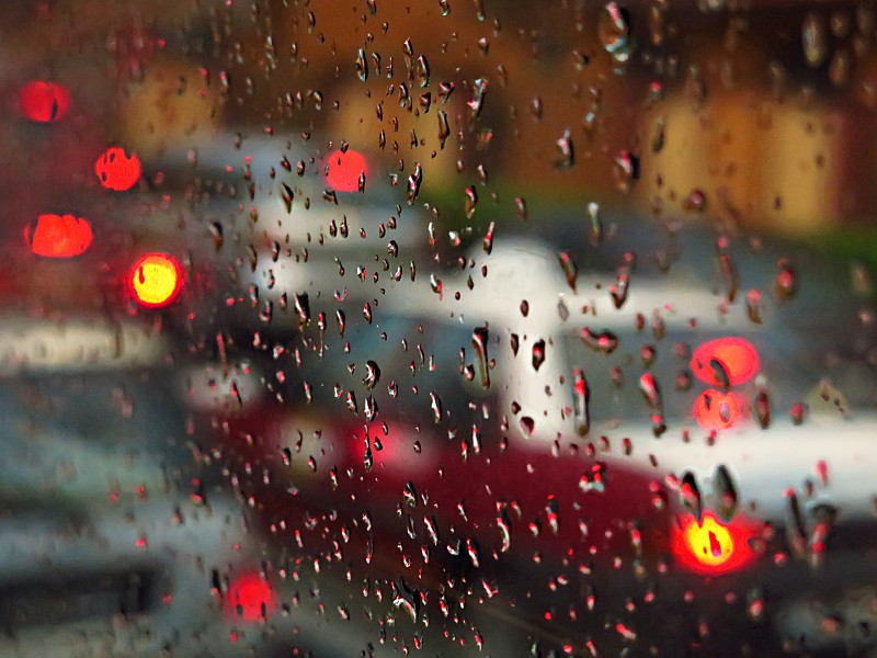 雨,吉隆坡,交通堵塞,背景虚化,汽车,视点,交通,车灯,色彩鲜艳