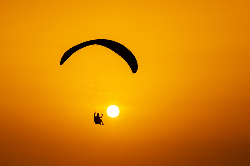 高崖跳伞,太阳,旅途,风险,土耳其,运动,自由,风,剪影