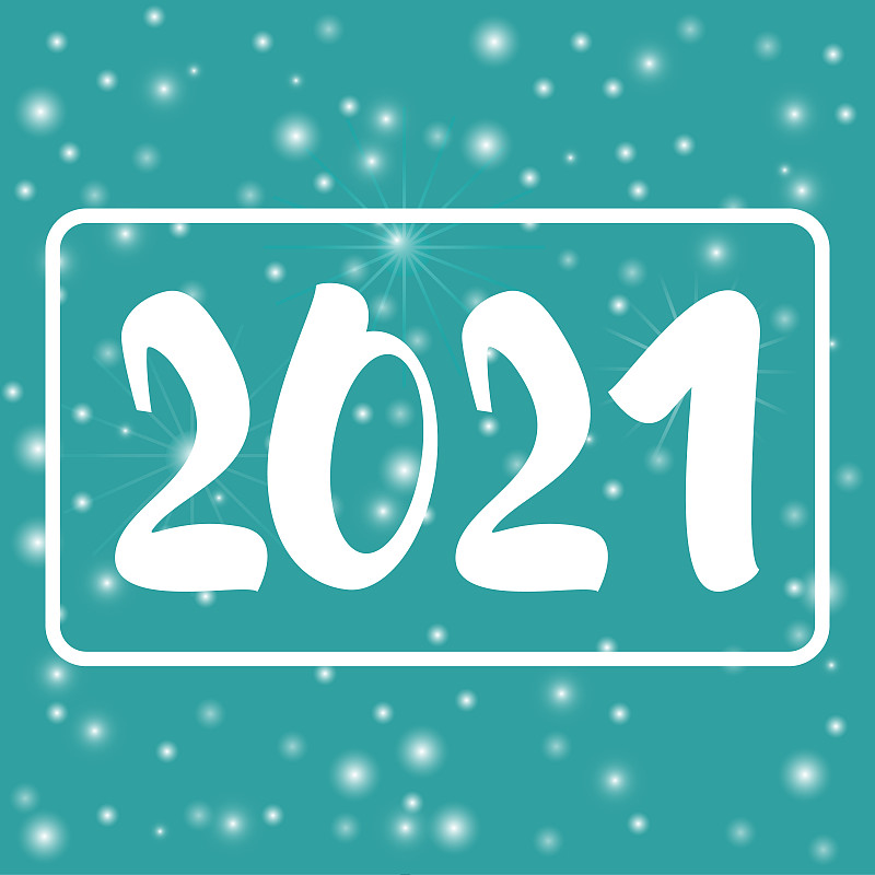 节日,2021,新年,背景虚化,蓝色背景,贺卡,照明设备,事件,雪,背景
