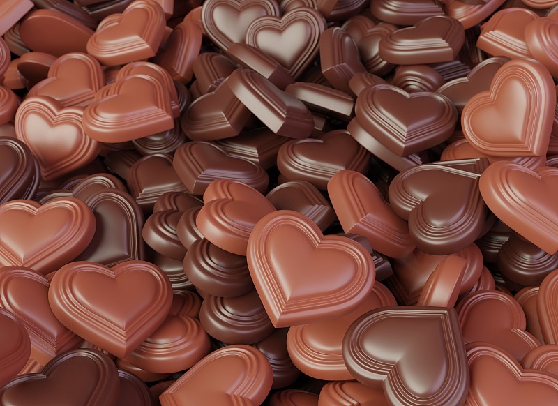 巧克力,背景,动物心脏,牛奶巧克力,事件,暗色,碳水化合物,浪漫,黑巧克力,糖果