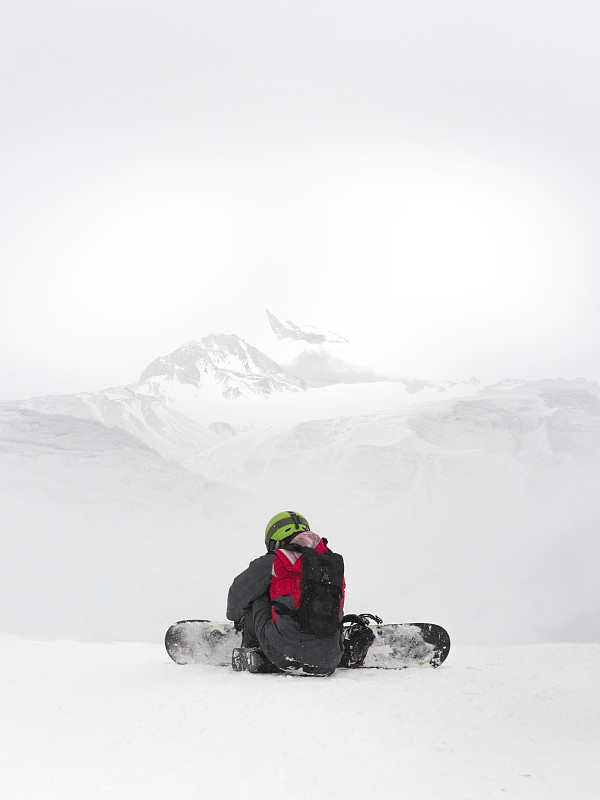 滑雪板,山,在上面,前面,风险,雪板,运动,极限运动,户外,高处
