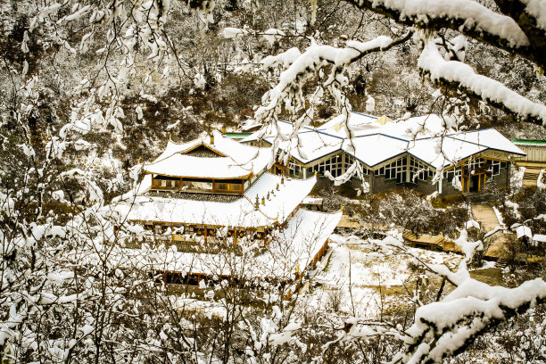 九寨沟冬日美景