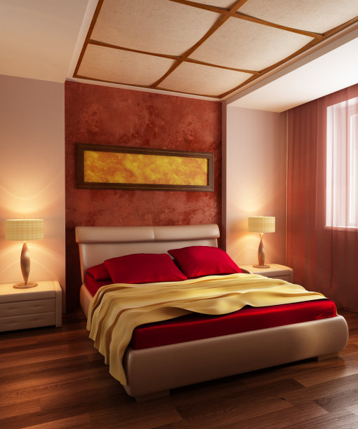 中式卧室效果图3d模型