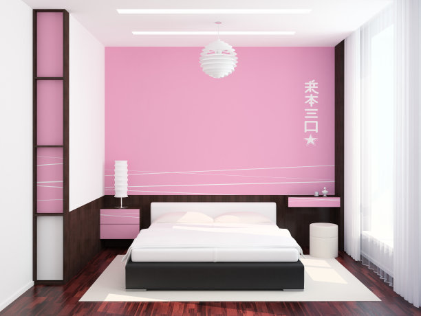 现代轻奢卧室模型效果图
