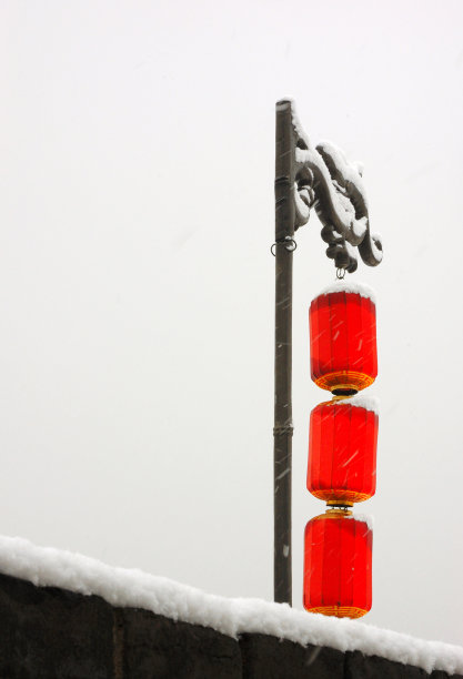 西安雪景