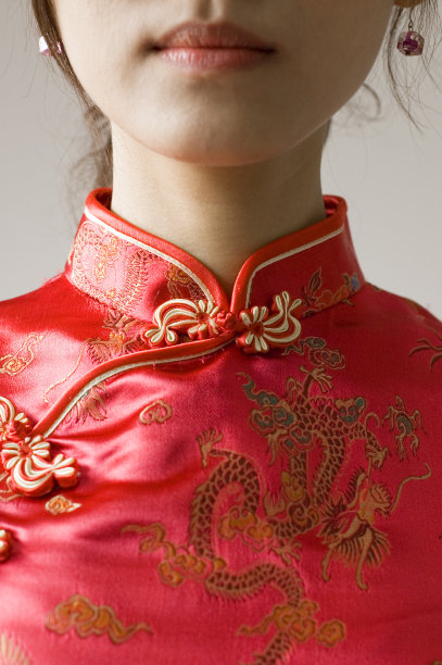 中国风旗袍丝绸